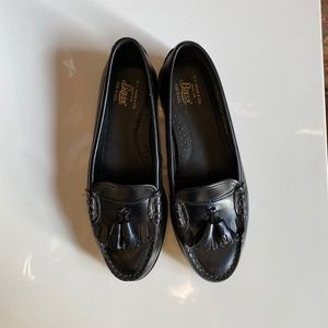 Bass Black Leather Loafers